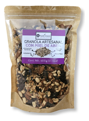 Granola Artesanal Con Miel De Abeja Natural 600g