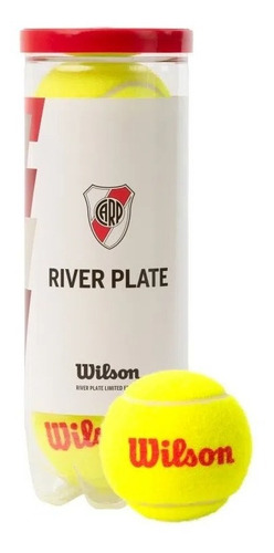 Tubo Pelotas Tenis Padel Wilson River Plate X 3 Premium 