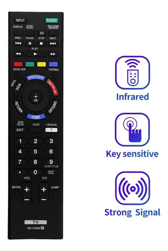 Reemplace El Mando A Distancia Rm-yd099 Para El Kdl-42w805b/