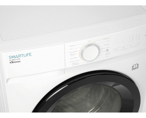 Lavarropas Automático Smartlife Inverter Frontal 10.5kg Color Blanco