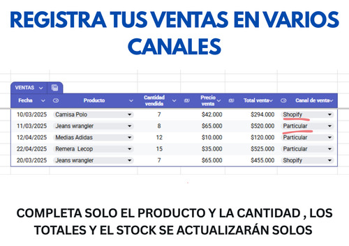 Sistema De Control De Stock Simple, Potente Y 100% Funcional