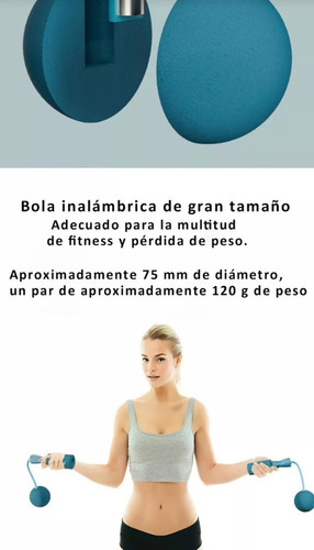 ** Cuerda De Saltar Inalámbrica Ejercicio Cuerda Pesada