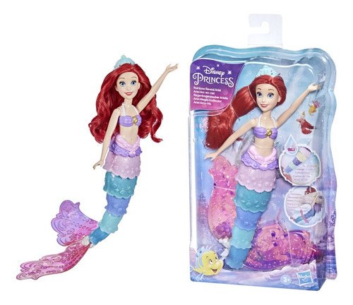 Muñeca Disney Princess Ariel Magia Multicolor Edad 3