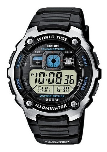 Reloj Casio Hombre Ae-2000w-1 Ag Oficial Caba Gtia 2 Años