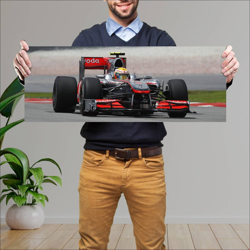 Cuadro 30x80cm Auto 2010 Mclaren Mercedes Mp4 25 49