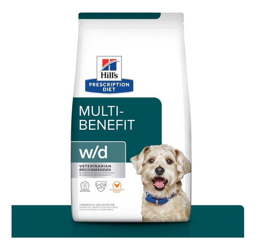 Empaque Reparado Hill's Prescription Diet W/d Perro 3.8 Kg