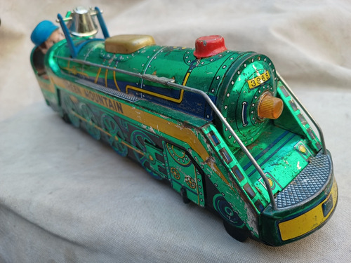 Locomotora Tren Lámina Green Mountain Japón 70s Modern Toys