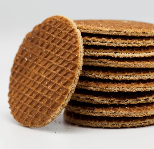 Galletas Rellenas De Caramelo Stroopwafels  Wafles Caja 40pz