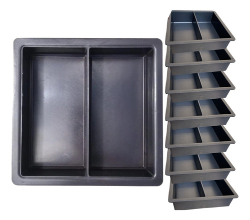 Forma Dupla Paver Tijolinho Piso De Cimento H6 20x10x6
