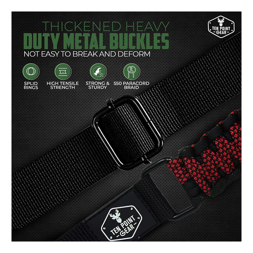 Diez Puntos Gear Sling Tradicional 2 Puntos 550 Paracord | A