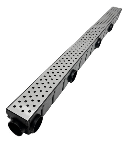 Ralo Piscina 6cm X 100cm Furinho Inox 304 Coletor Preto