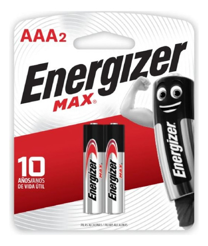 Pilha Alcalina Energizer Max Aa2 - Pequena - 2 Pilhas