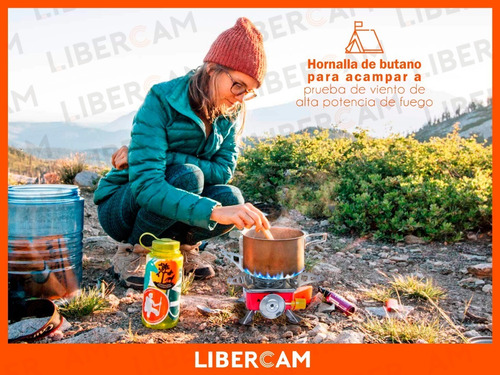 Imagen 2 de 5 de Anafe Cocina Camping Pesca Excursiones Portatil Gas Butano