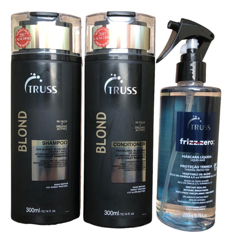 Truss Blond Shampoo E Condicionador 300ml + Frizz Zero 260ml