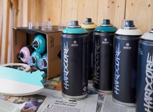 Aerosol Montana Hardcore 400cc Color Amarillo Fiesta Rv-20