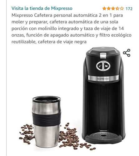 Cafetera Personal Automática 2 En 1 