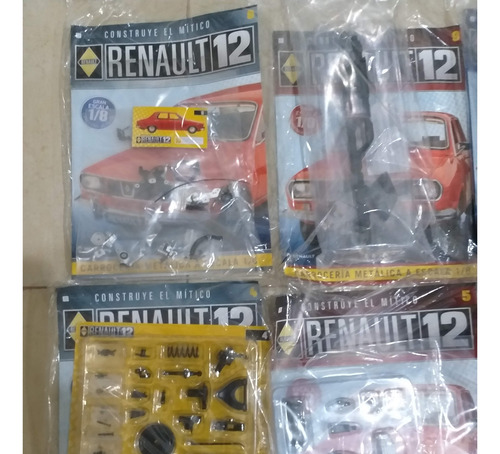 1/8 Eaglemoss Renault 12 Fascículos Del 1 Al 8 Y 10,18 Rojo (Usado)