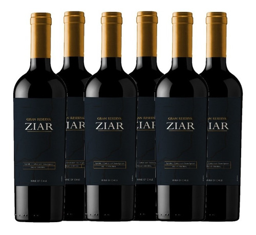 Vino Ziar Gran Reserva Syrah-cabernet Sauv, 6x750cc