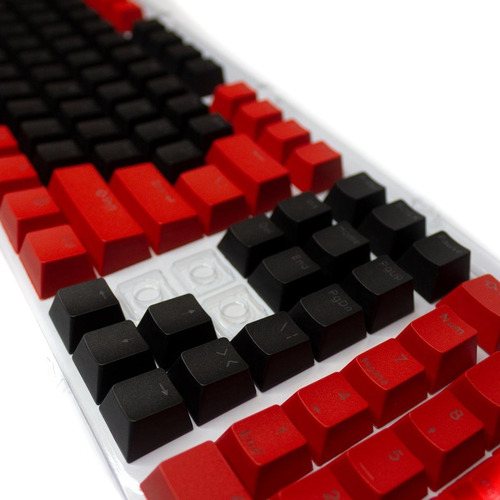 Imagen 2 de 3 de Keycaps Set Color Rojo + Negro