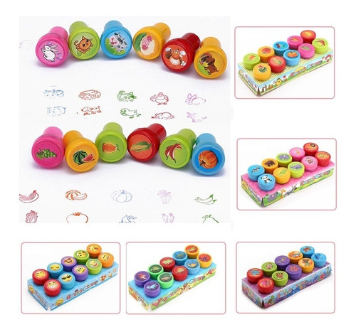 Artilugio 10 Pcs Box Round Multicolor Fun Cute Child