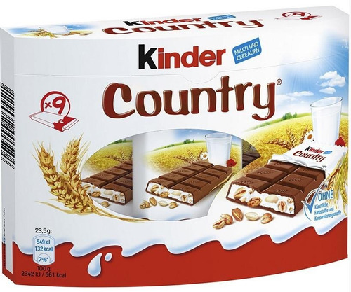 Chocolate Kinder Country - 9 X 23,5g