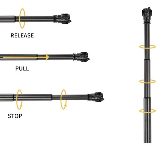 Kit Portafondos 2 Tripies 3m + Brazo Transversal Negro 2m
