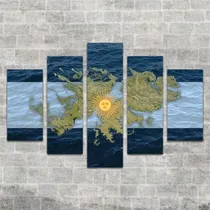 Comprar Cuadros Polipticos Decorativos - Islas Malvinas - Canvas