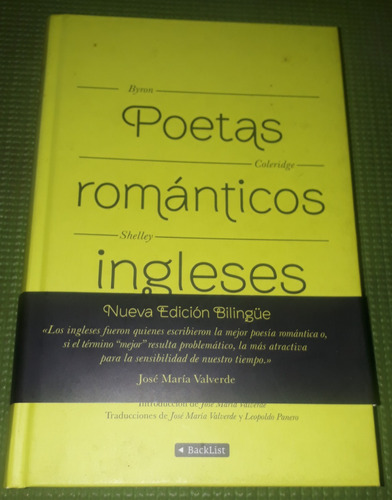 Poetas Románticos Ingleses - Bilingüe - Tapa Dura