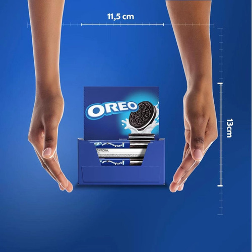 Biscoito Oreo Recheado Baunilha Tradicional Kit 8un De 36g