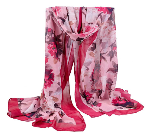 Bufanda Floral Xinyun Para Mujer, Chal Grande A La Moda, Hiy