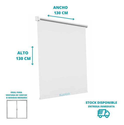 Cortinas Roller Blackout Premium Para Ventana De 1,20x1,10