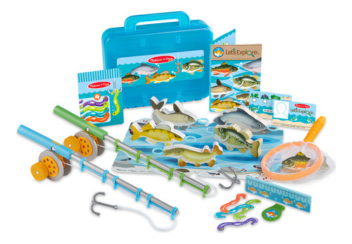 Melissa & Doug, Set De Juego De Pesca, 21 Piezas