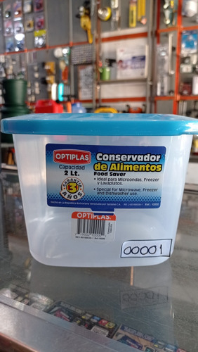 Conservador Alimentos Cuadrado 2000cc Optiplas 179502100001