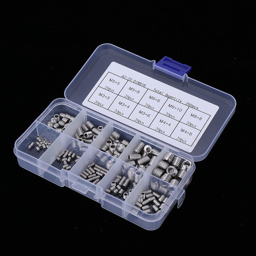 M3 M4 M5 Juego De Dados Surtidos M8 M8 Cóncavo Plateado