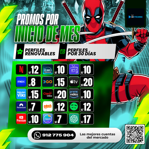 ¡todo El Streaming Que Amas Por Menos, Sin Límites!