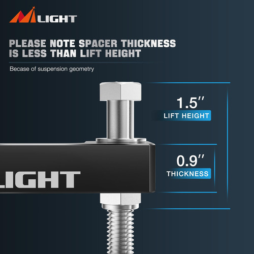 Kit De Nivelación Frontal Nilight 1.5 Para Chevy Avalanche S