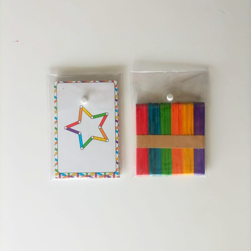 Imagen 7 de 10 de Juego De Cartas Para Armar Figuras Geométricas Para Niños