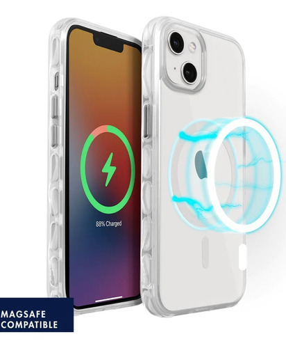 Capa Crystal Matter Magsafe  Transparente iPhone 13 Pro Max