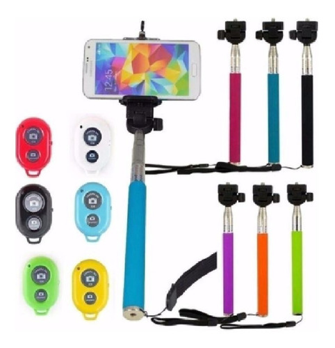 Palo De Selfie Stick Bt 100 Cm Con Control Remoto Celulares