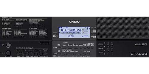 Imagen 4 de 4 de Teclado musical Casio Standard CT-X800 61 teclas negro 9.5V