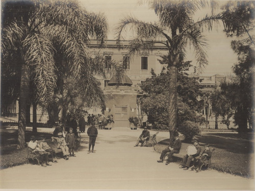 Montevideo Antiguo Plaza Zabala Año 1910 - Lámina 45x30 Cm.