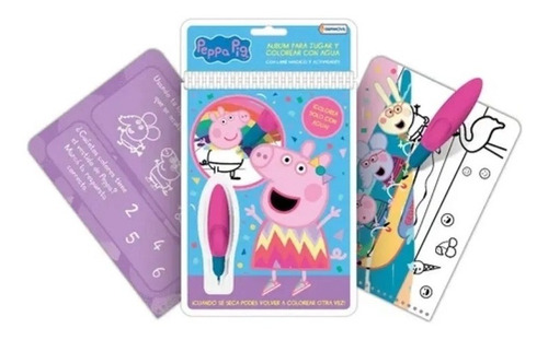 Libro Colorear Pinta Peppa Pig Agua Wow E6348