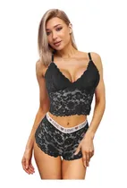 Comprar Coordinado  Encaje Conjunto Lenceria Braga Y Bralette Sexy
