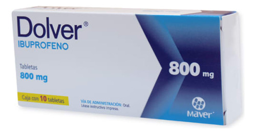 Dolver De 800 Mg C/10 Tab Ibup Pack De 2