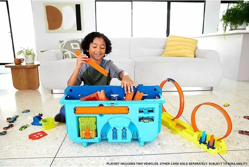 Pista Hot Wheels Track Builder Lançador Com Looping GVG07 - Mattel