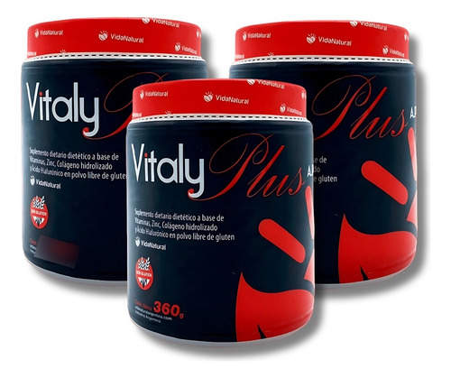 Vitaly Plus Ac Hialurónico + D Colágeno Hidrolizado Pack X 3