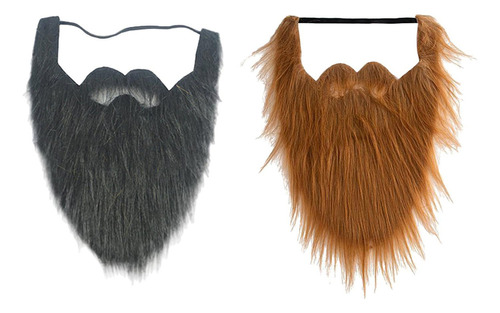 Muyier Novedad De 2 Uds., Accesorios Para Disfraz De Barba Postiza