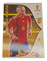 Comprar Carta Andrés Iniesta Adrenalyn Mundial Rusia 2018 Base