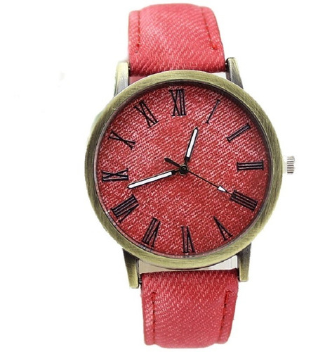 Reloj Geneva Mujer Mezclilla Jeans Romano Moda Dama A514