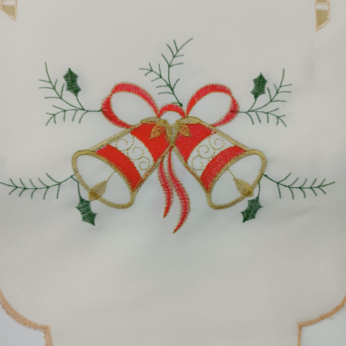 Camino De Mesa Navideño 180cm*40cm Color Blanco Variados